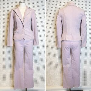 Betsey Johnson | Vintage Y2K Black Label Lilac Lavender Corduroy Pantsuit Set